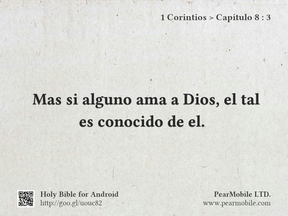 1 Corintios, Capítulo 8:3